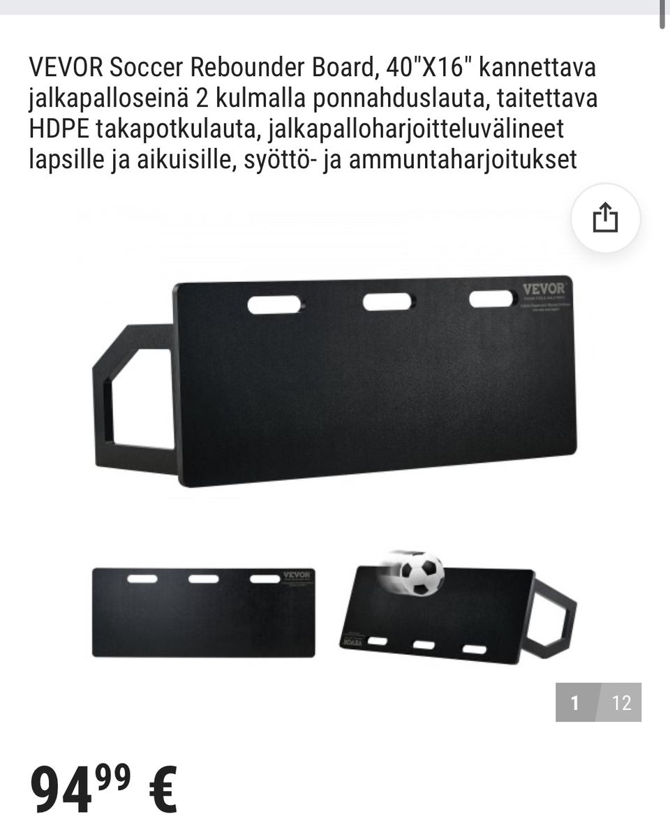 VEVOR jalkapalloseinä