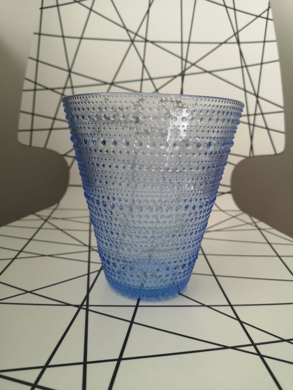 Iittala Kastehelmi-maljakko vedensininen