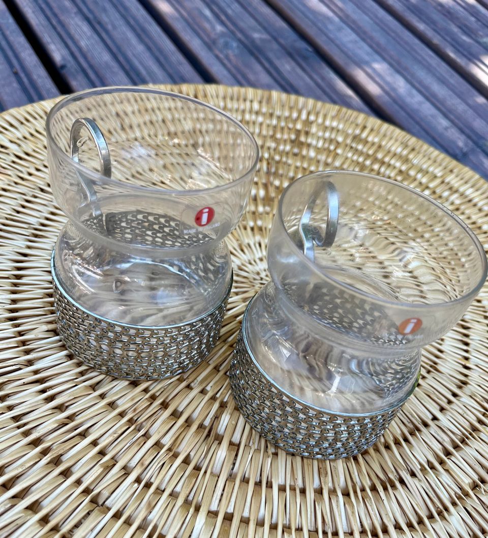 Iittala tsaikka lasi x2