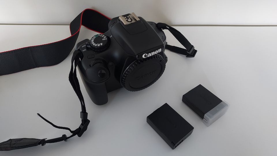 Canon EOS 1100D runko + uusi vara-akku