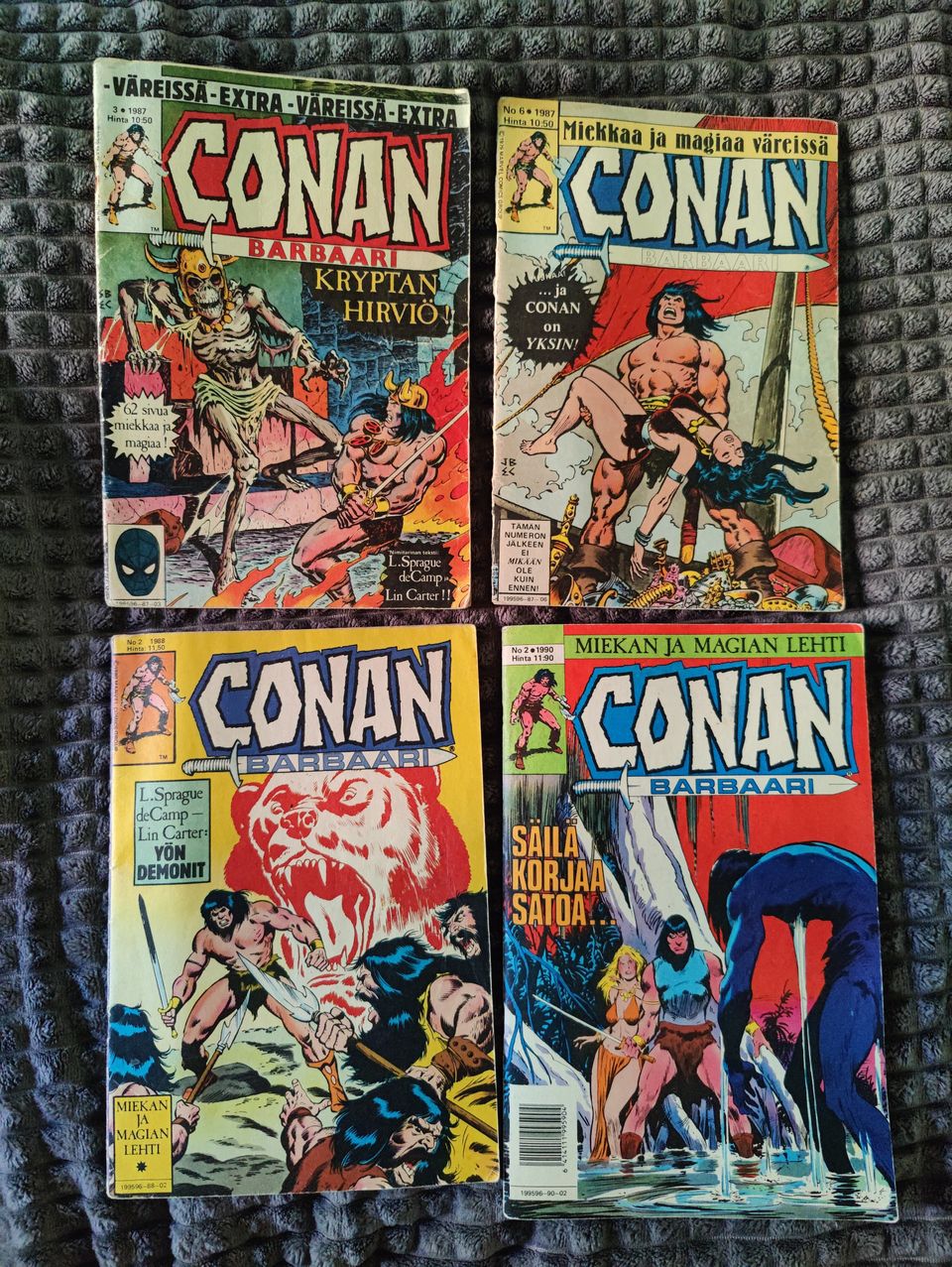 Conan barbaari 3/87, 6/87, 2/88 ja 2/90