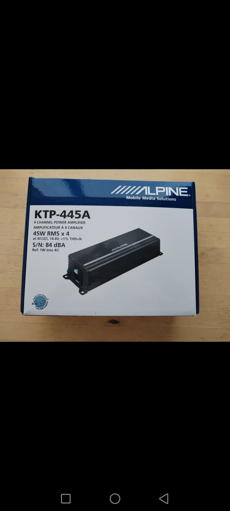 Alpine KTP-445A vahvistin
