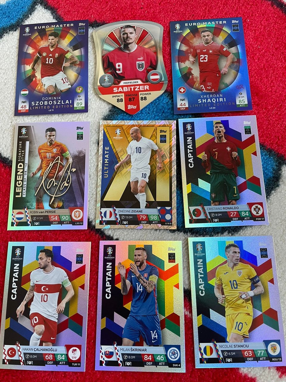 Match Attax Euro 2024 kortteja