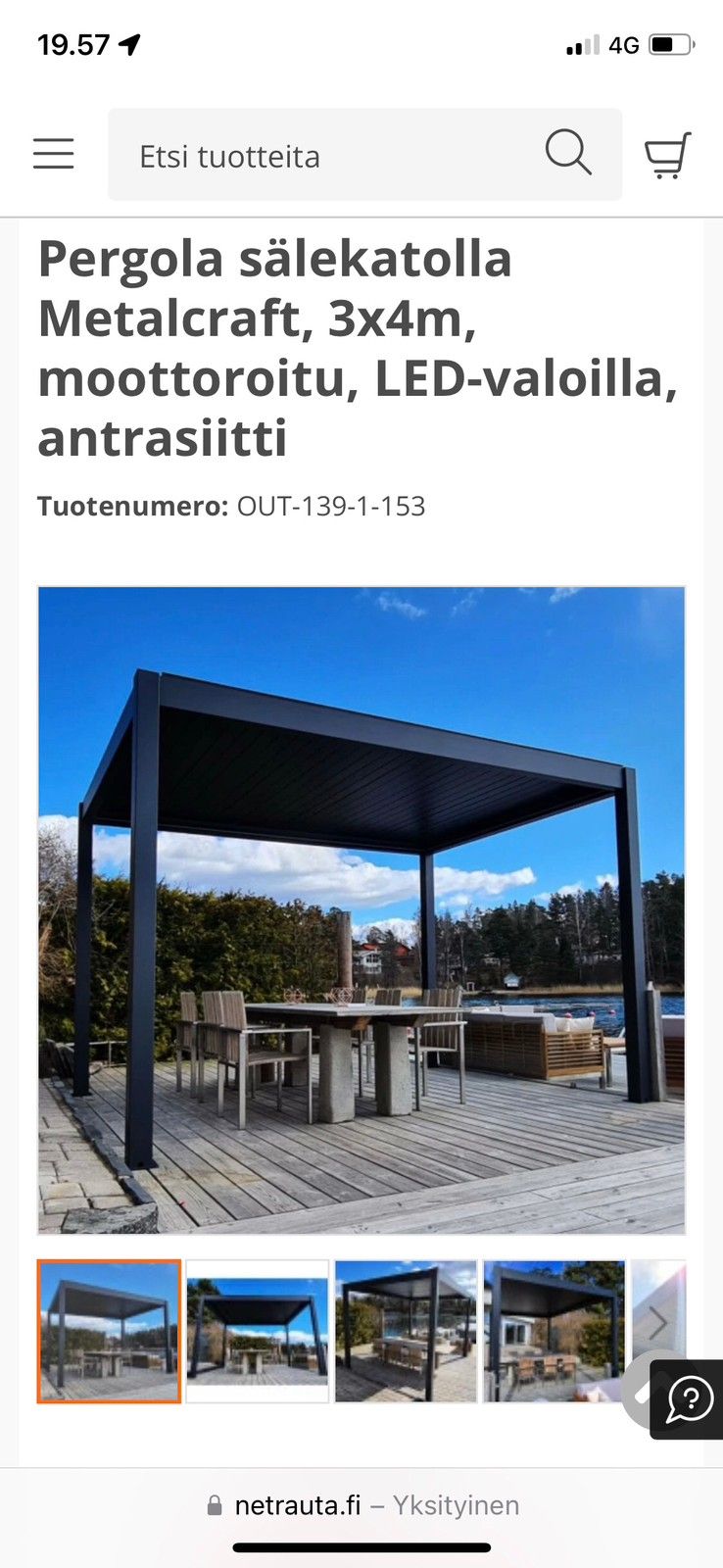 Paviljonki 3 x 4 m