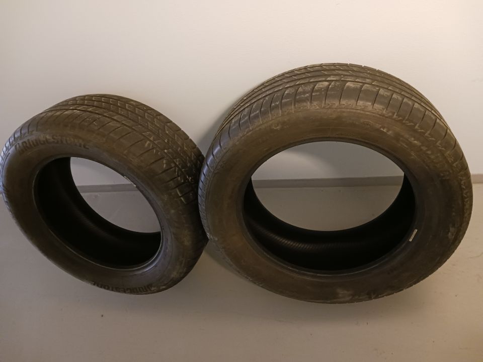 2kpl bridgestone kesärenkaat 255/55/18