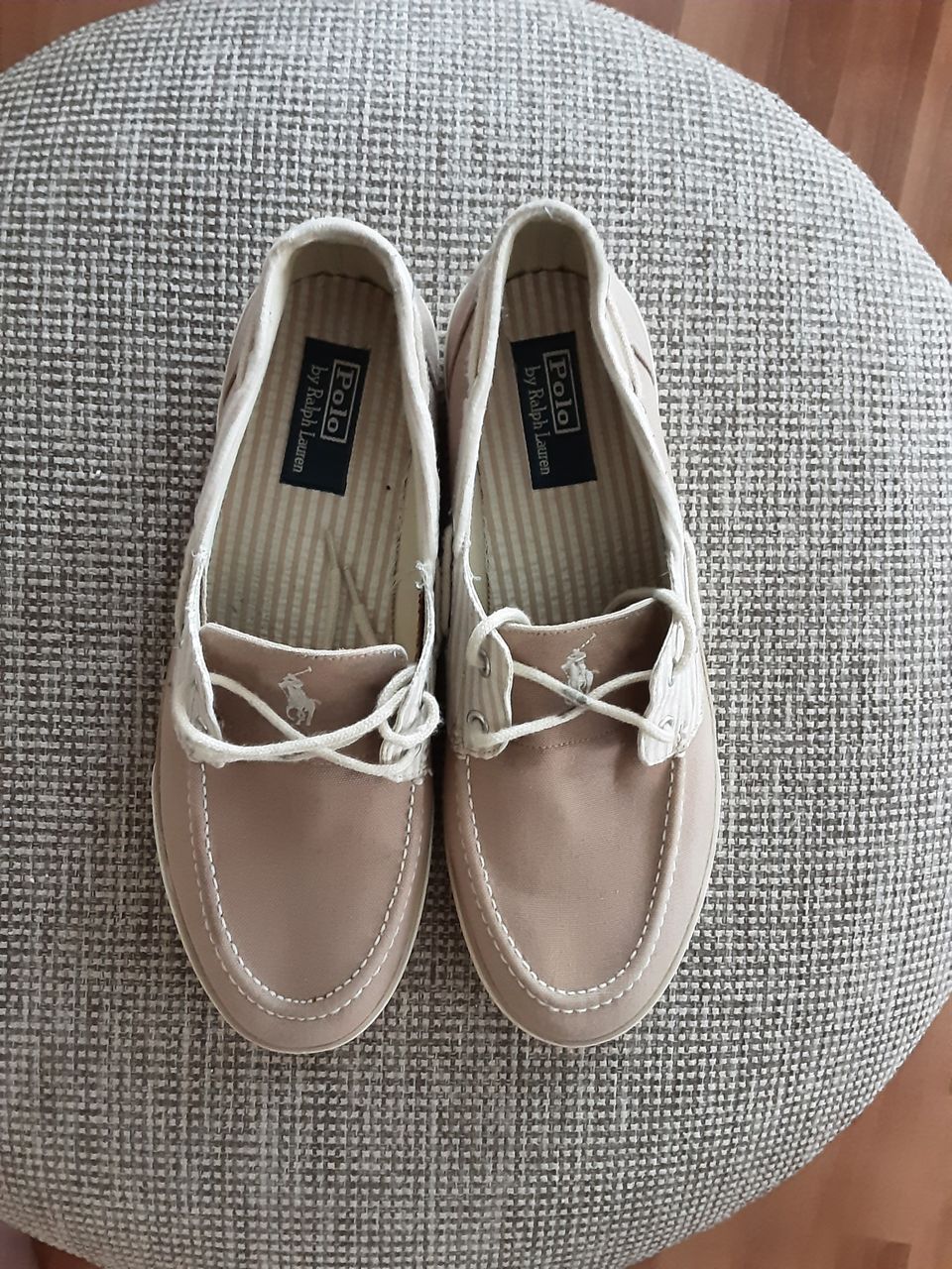 Polo by Ralph Lauren loaferit US 12 EUR 45 Beige Väri Puuvilla Erinomainen Kunto