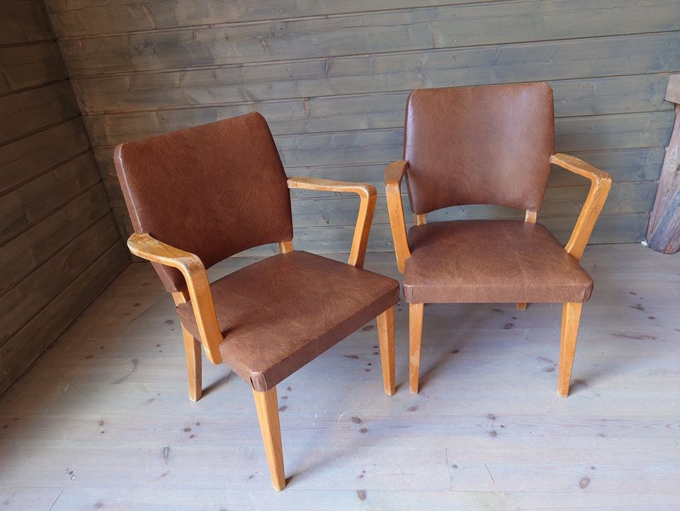 1950-luvun nojatuoli 2 kpl