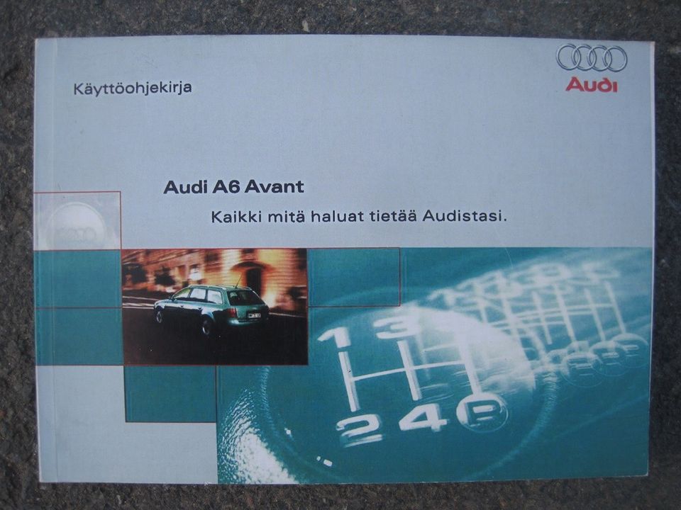 Audi A6 Avant C5 prefacelift käyttö-ohjekirja Suomen-kielinen