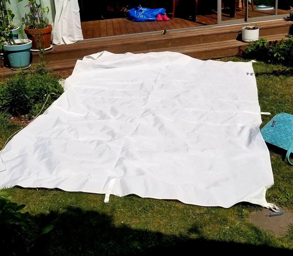 Aurinkopurje, valkoinen, 240 × 340 cm