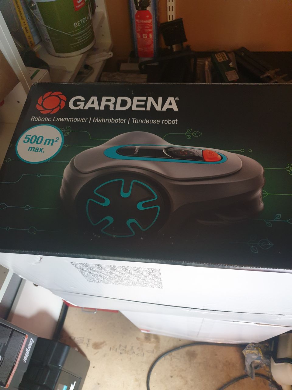 Robottiruohonleikkuri Gardena Sileno Minimo 500+ katos