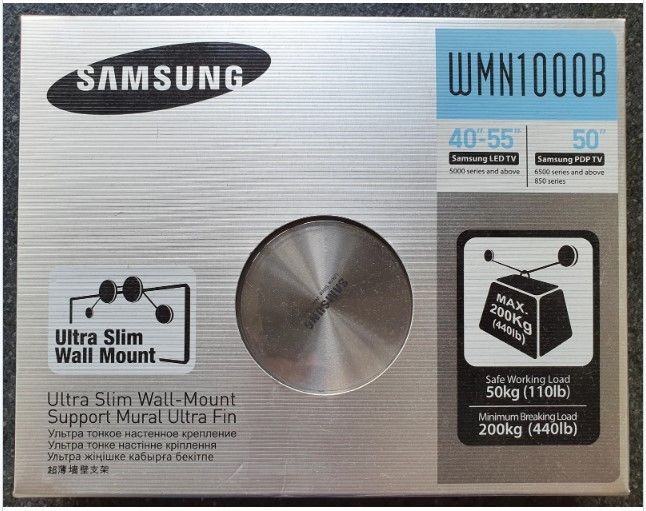 TV seinäkiinnike Samsung WMN1000B Ultra Slim Wall Mount