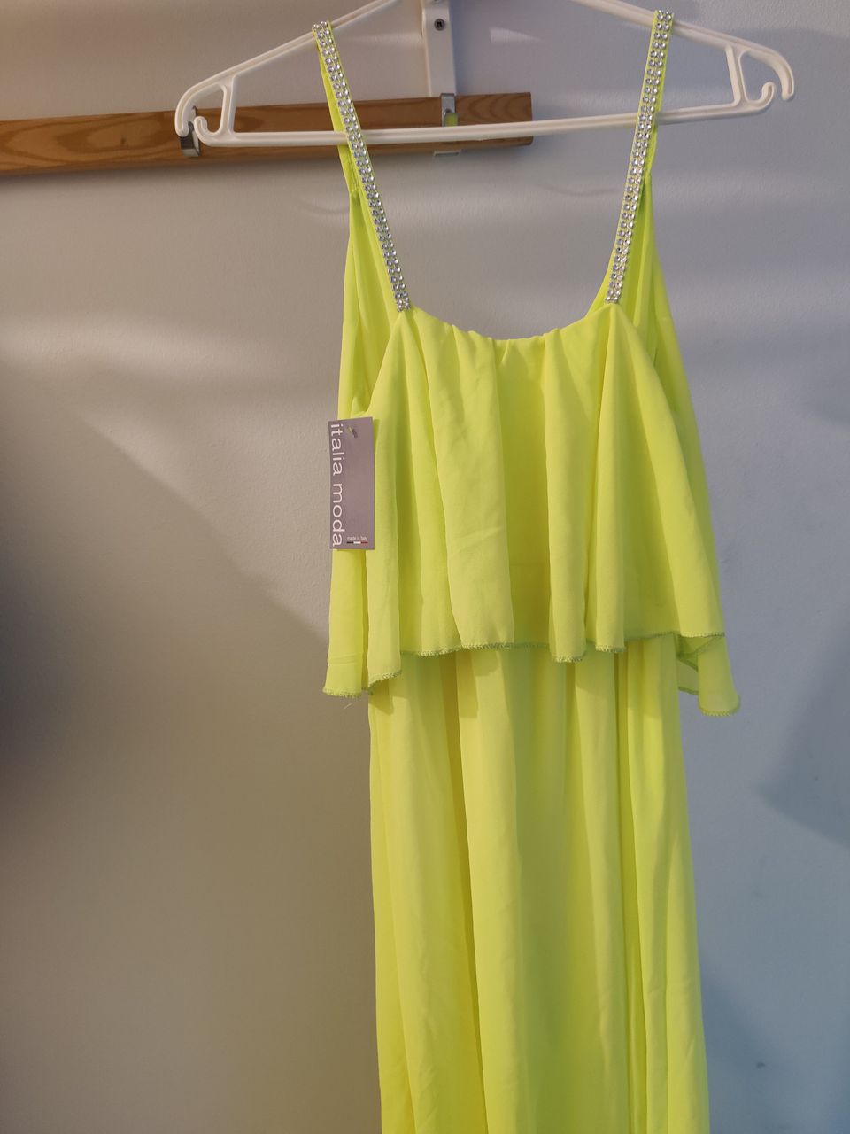 Uusi Neon keltainen mekko