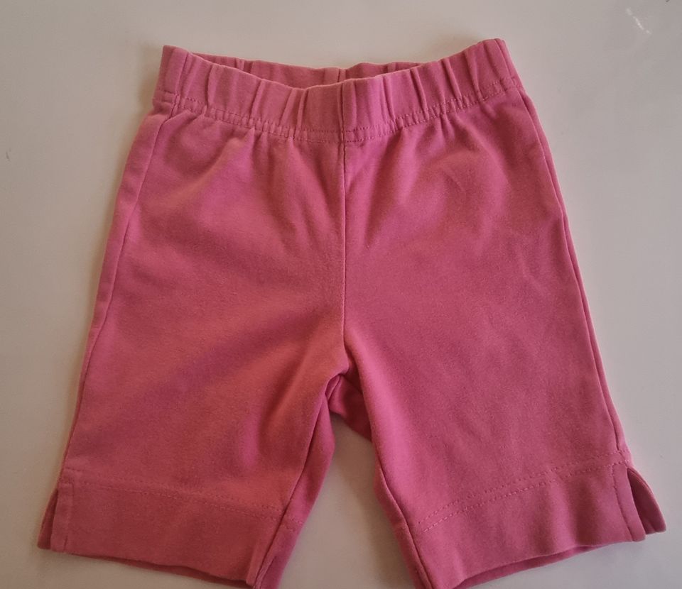 Vaaleanpunaiset trikoo shortsit koko 86cm