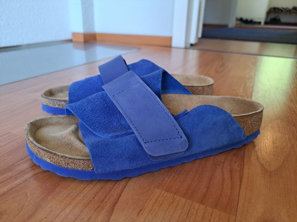 Siniset Birkenstockin Kyoto-sandaalit 38