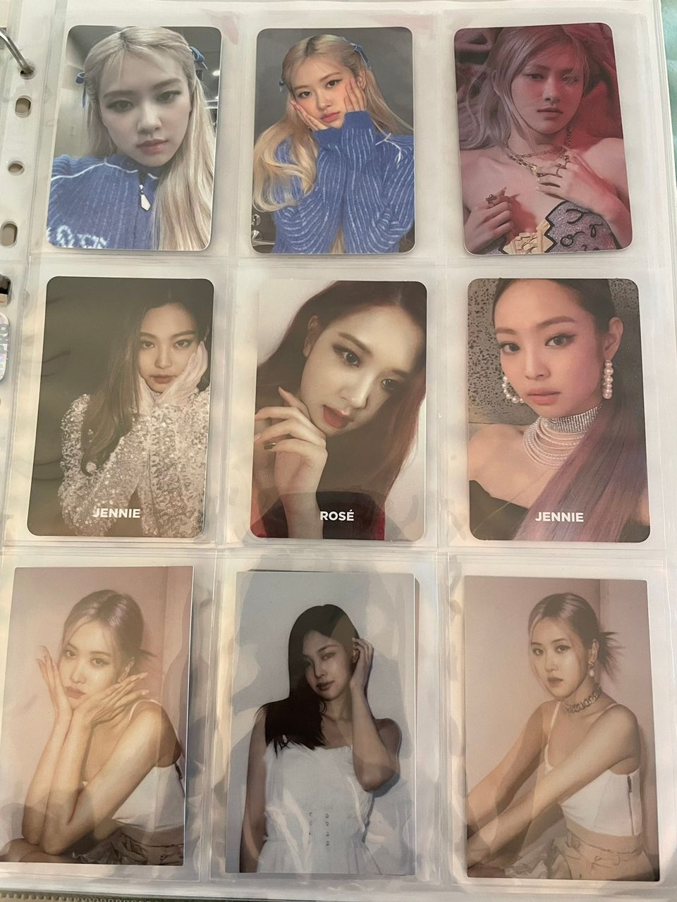 Blackpink jennie rose photocard