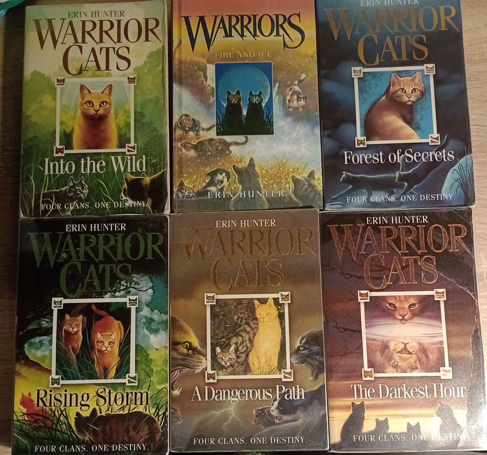 Warriors Series 1 Books 1-6 (Soturi-kissat kirjat,englanninkieliset)