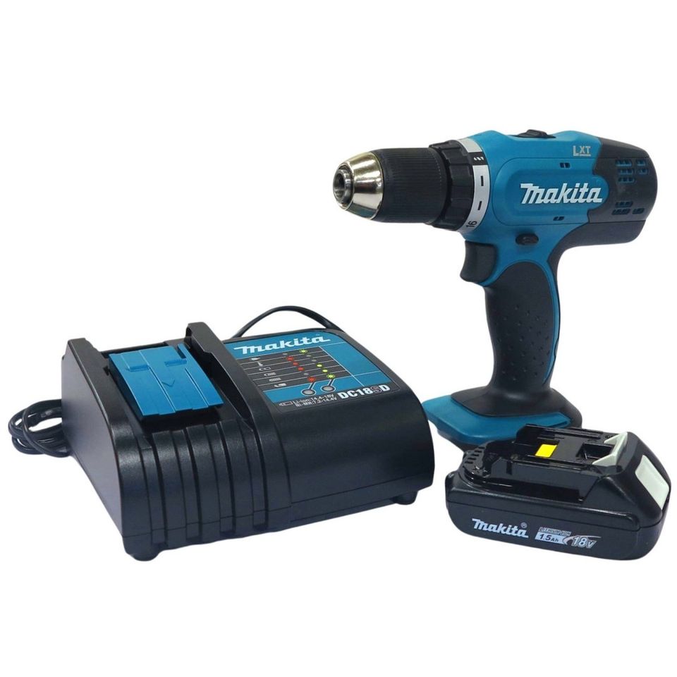 Akkuporakone Makita 18V +akku ja laturi DDF453syx5