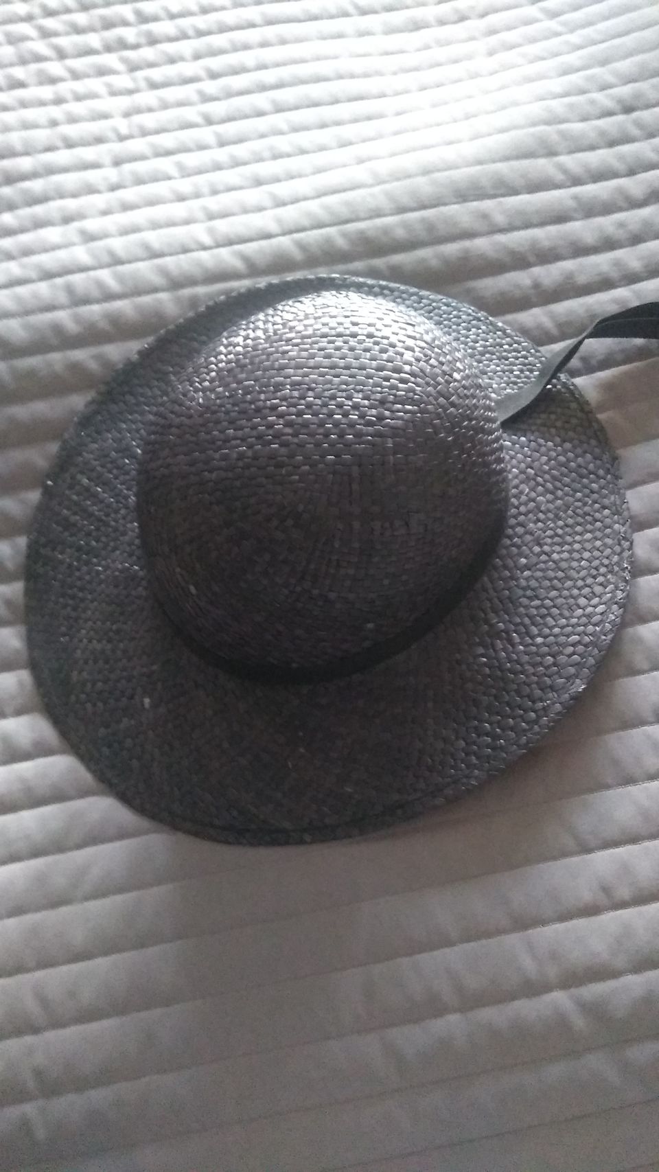 Kesäinen musta vintage hattu
