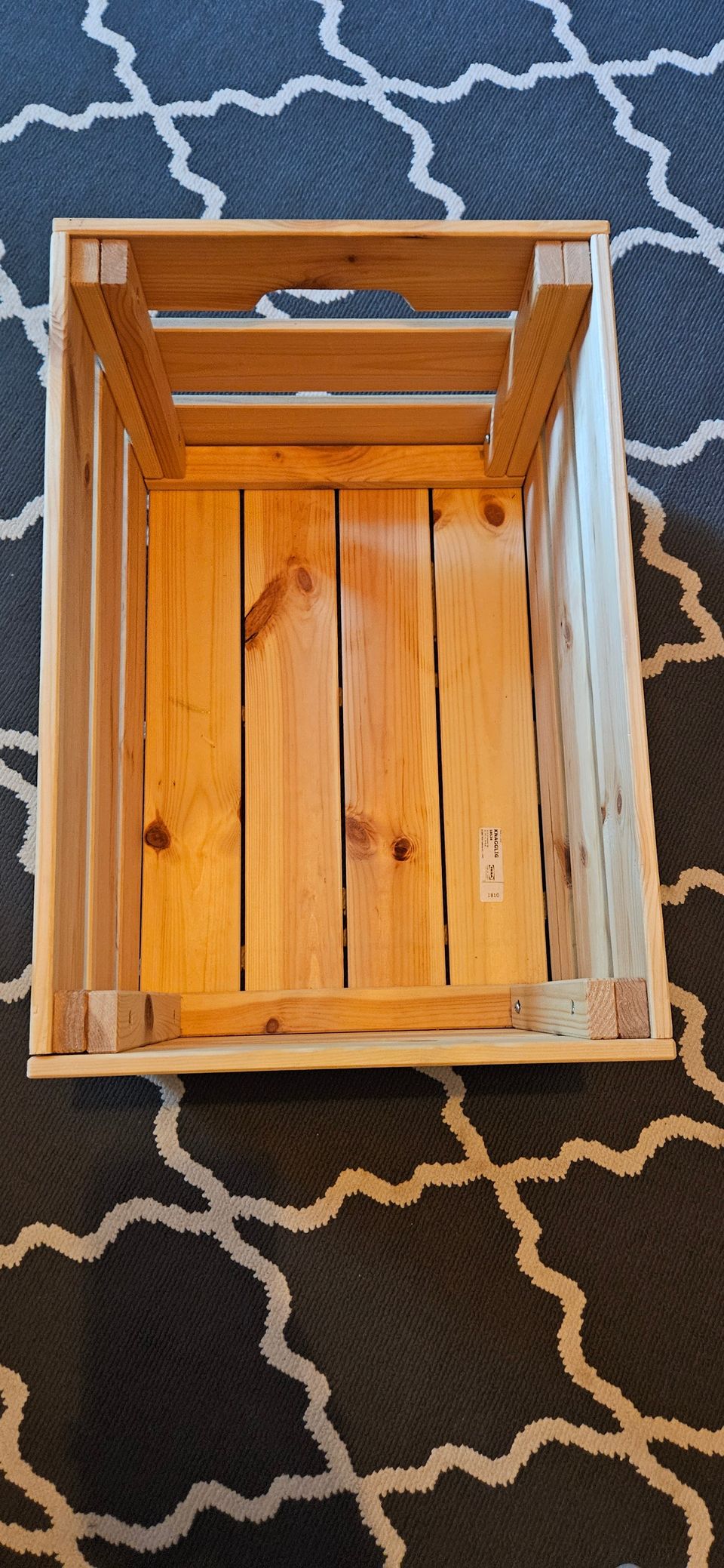 2 x Ikea Knagglig puinen laatikko