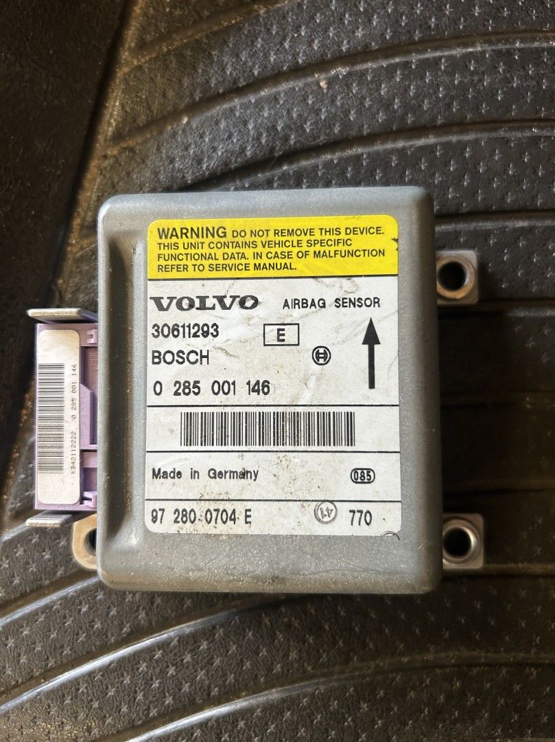 Volvo S40/V40 airbag ohjainyksikkö