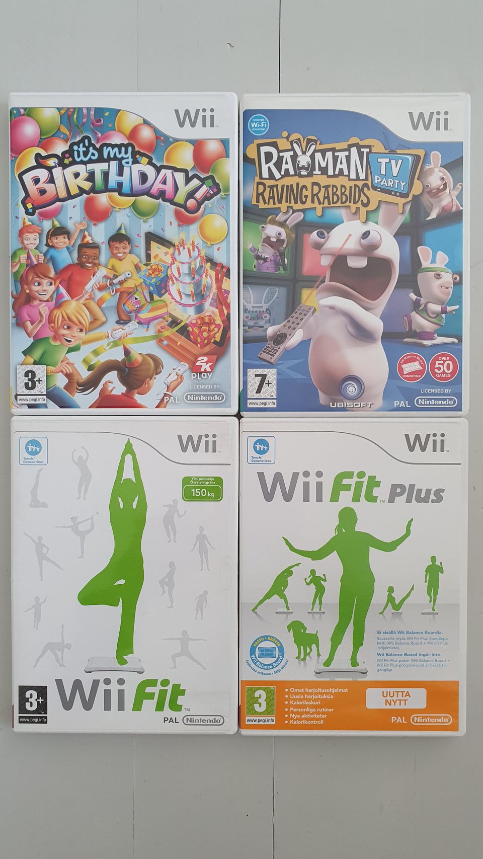 Wii pelejä 5€/kpl