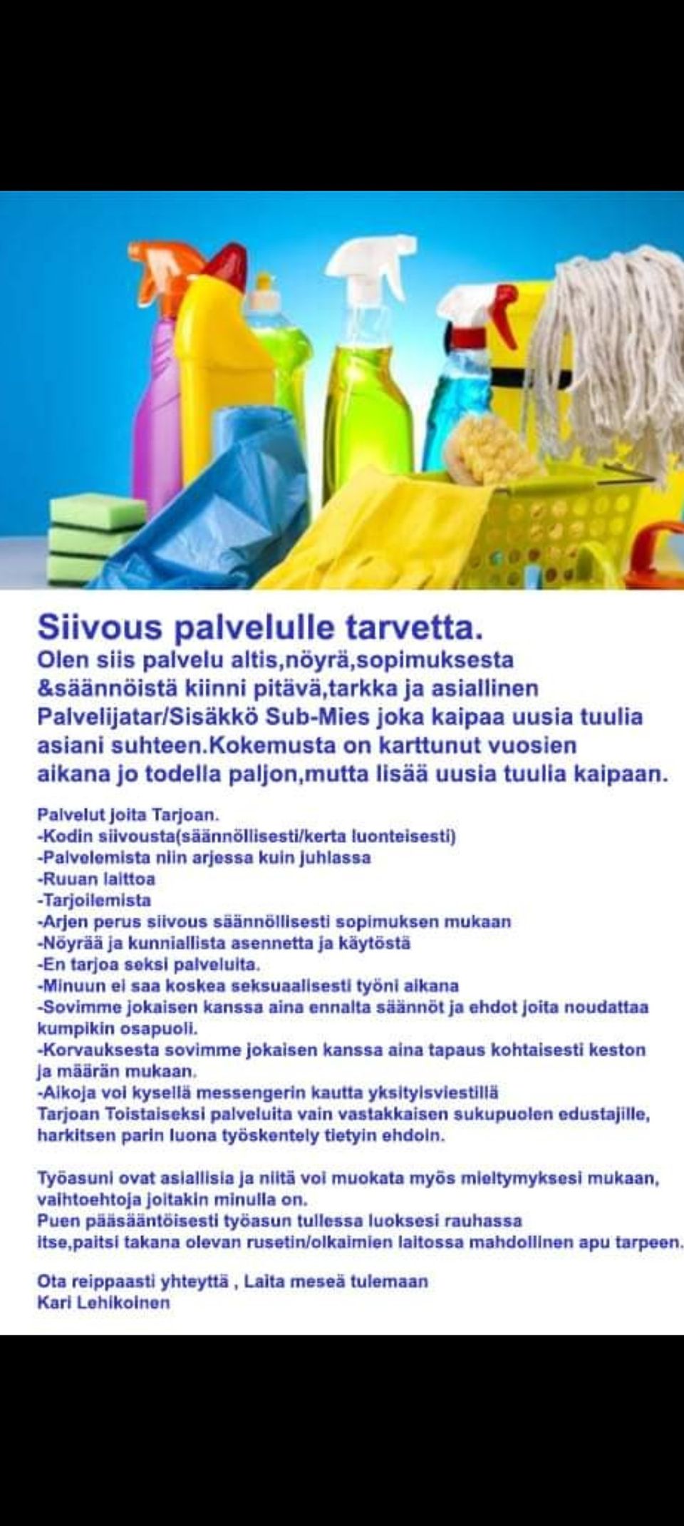 Siivous&palvelijatar palvelut