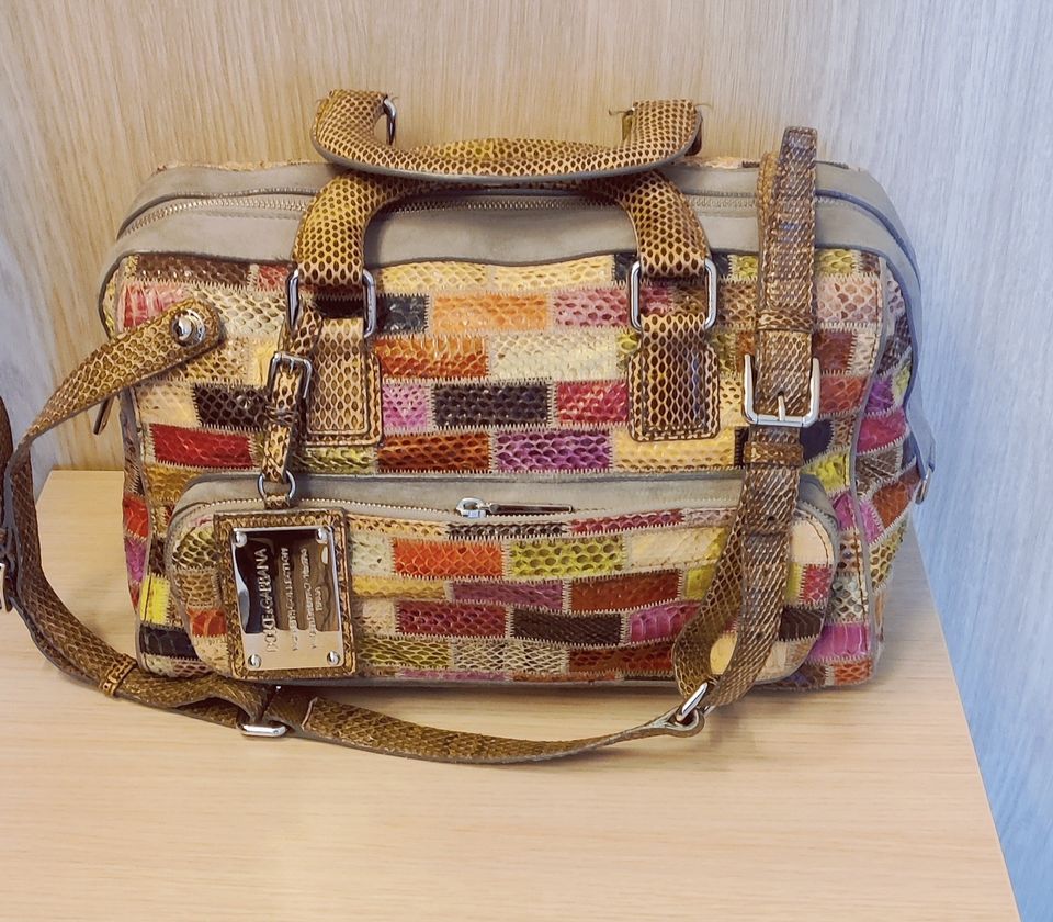 Dolce & Gabbana Multicolor  Snakeskin Miss Pocket Tote laukku