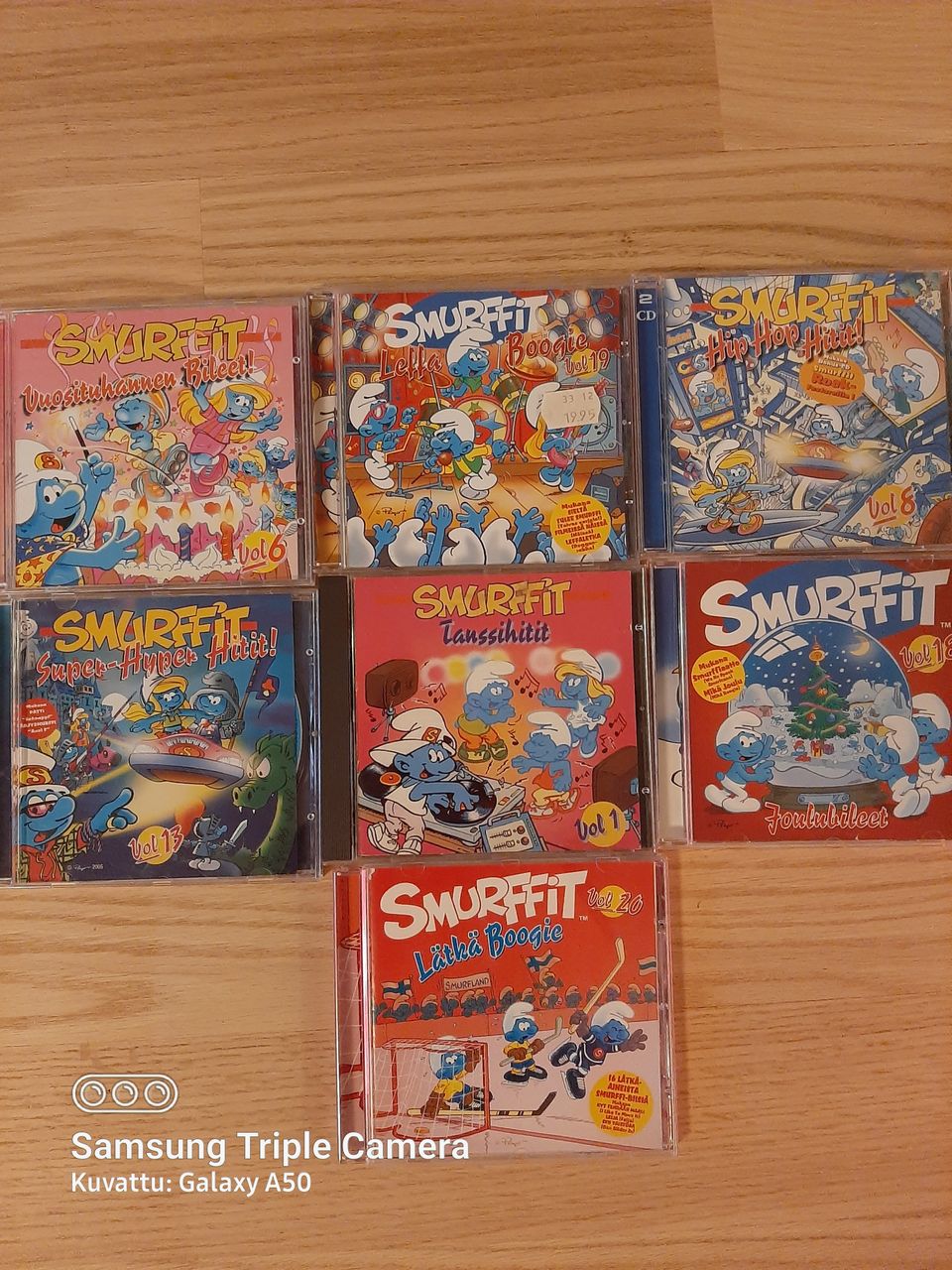 Smurffit cd levyt. 7kpl