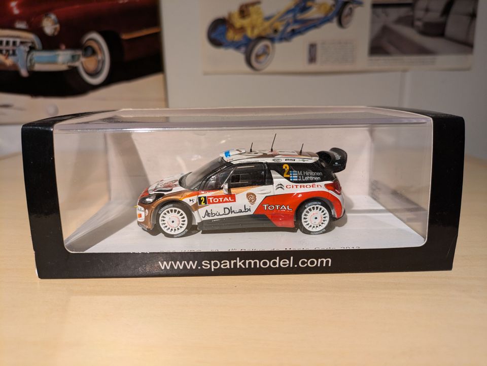 2013 Citroen DS3 M. Hirvonen - J. Lehtinen pienoismalli Spark 1:43