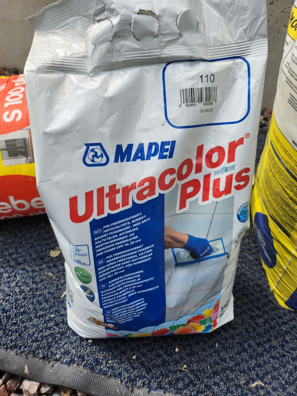 Mapei Ultracolor plus 110 sauma-aine