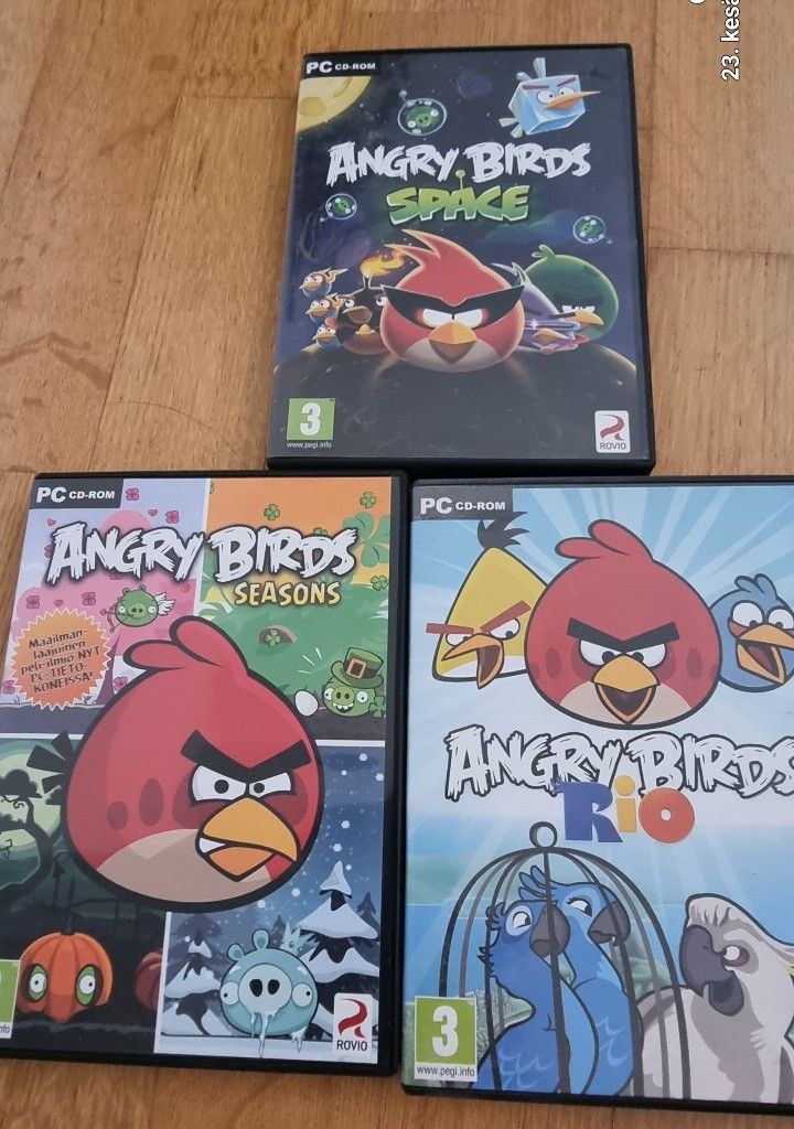 Angry Birds pelit 3kpl