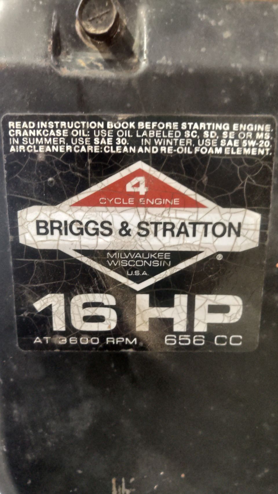 Briggs & Stratton 16hp