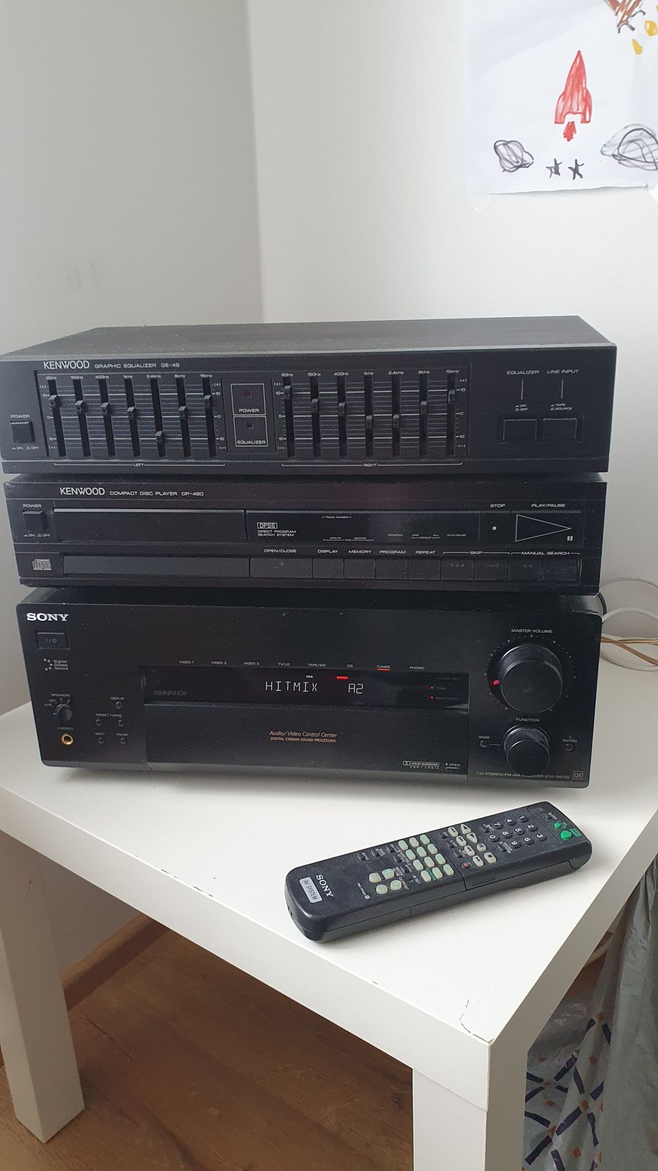 Sony vahvistin, Kenwood cd + equ