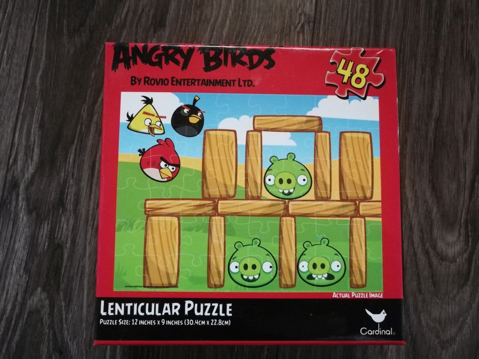 Angry birds lenticular palapeli