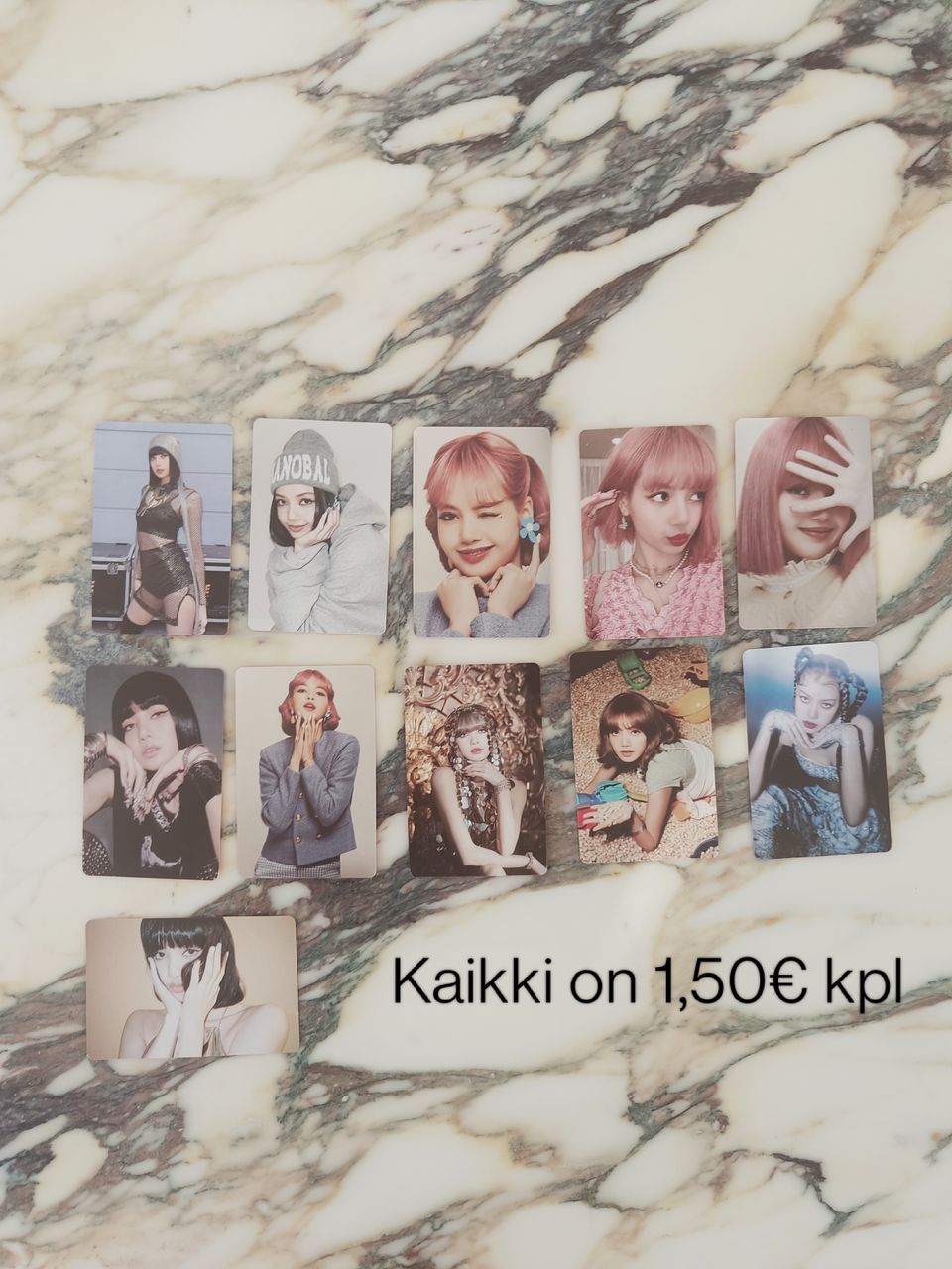 BLACKPINK photocardsit