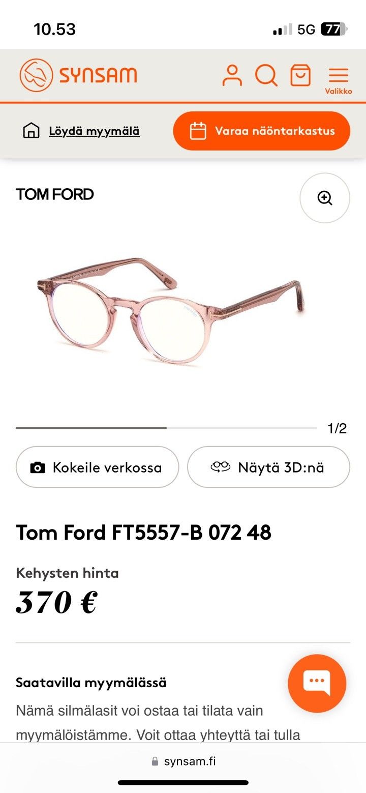 Tom Ford silmälasit