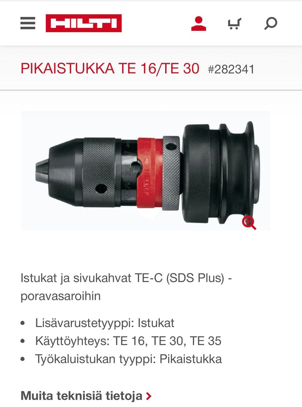 HILTI Pikaistukka