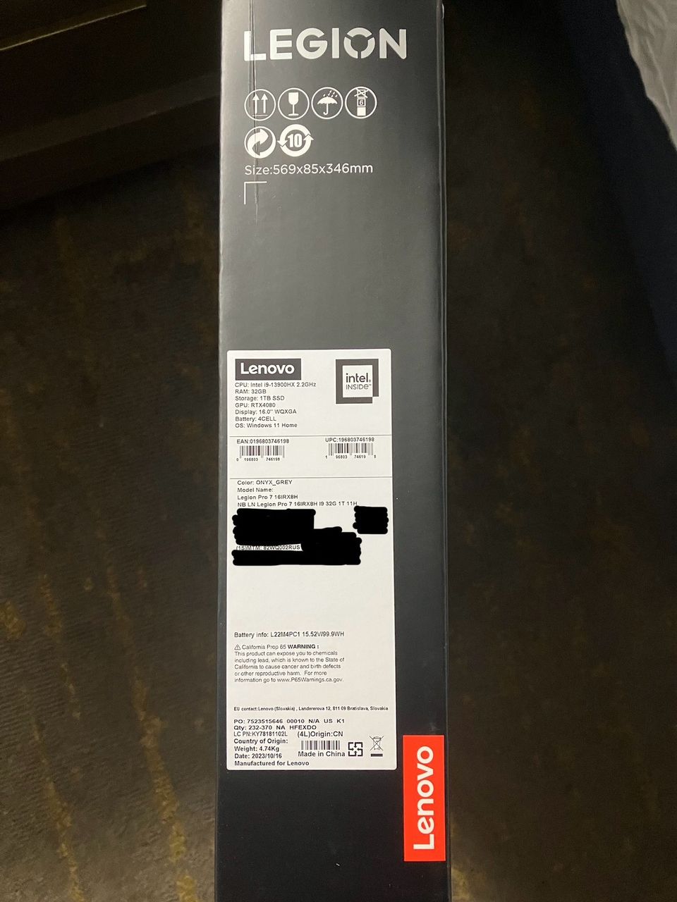 Lenovo Legion Pro 7i 16IRX8H