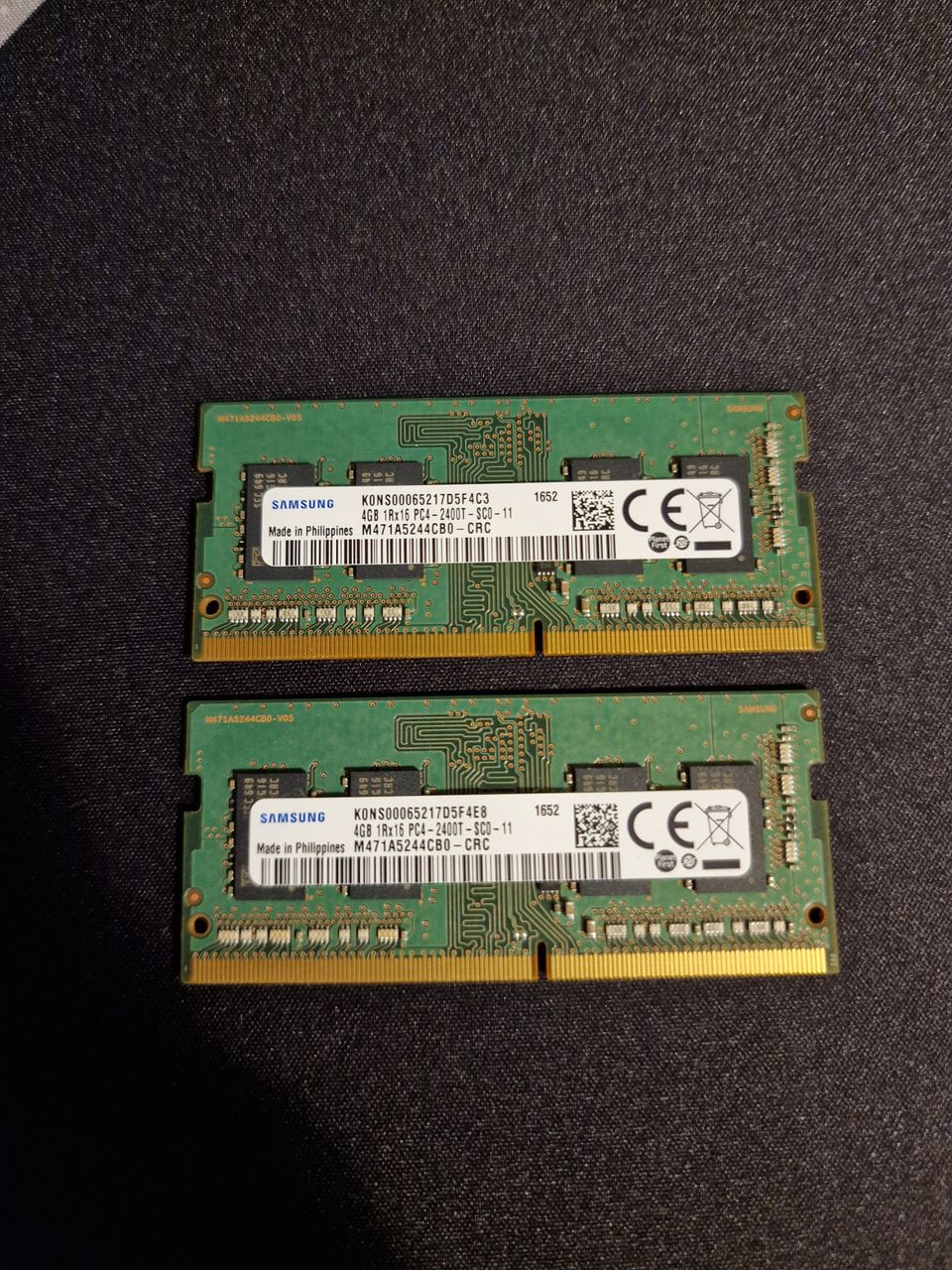 Samsung 8GB (2x4GB) 2400 MHz DDR4 SODIMM RAM