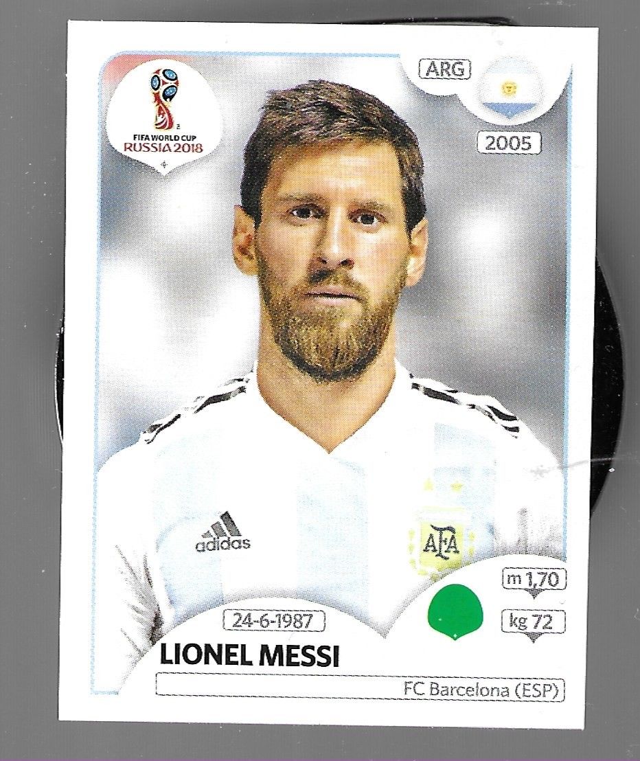 Panini stickers Lionel Messi 288 2018.