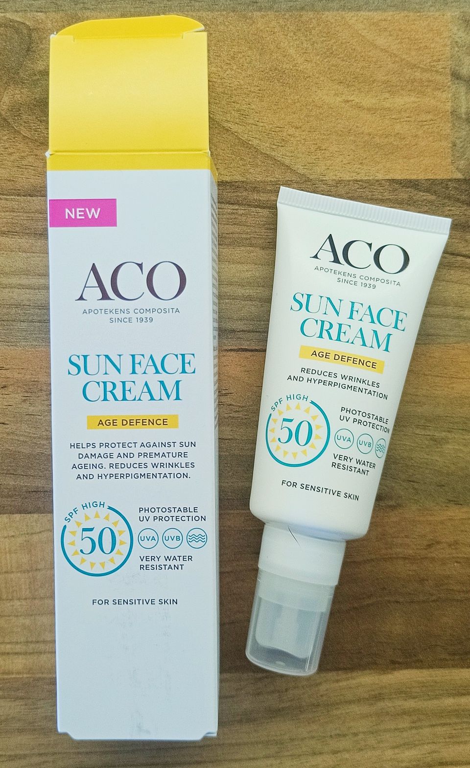 UUSI Aco Sun Face Cream Age Defense SPF50