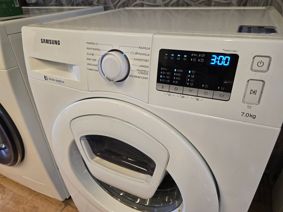 Samsung 7kg AddWash pesukone kuljetus/asennus