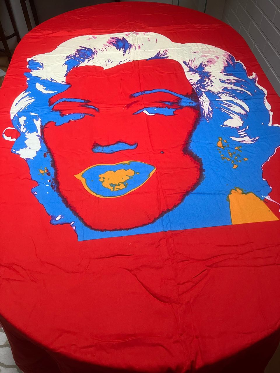 Andy Warhol pussilakanasetti, kuosina Marilyn Monroe