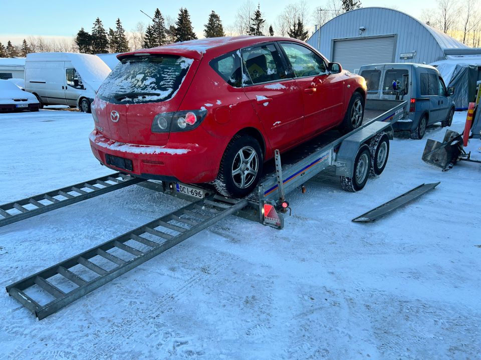 Vuokrataan kippaava autotraileri 2700kg