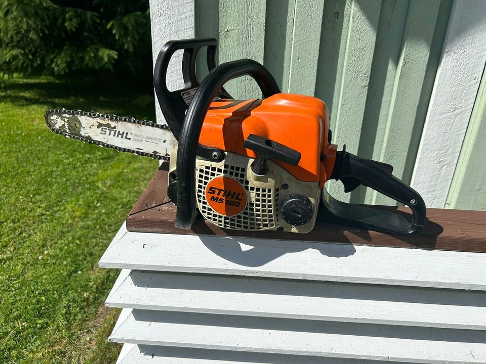 Stihl MS 180 2-mix moottorisaha hyvä