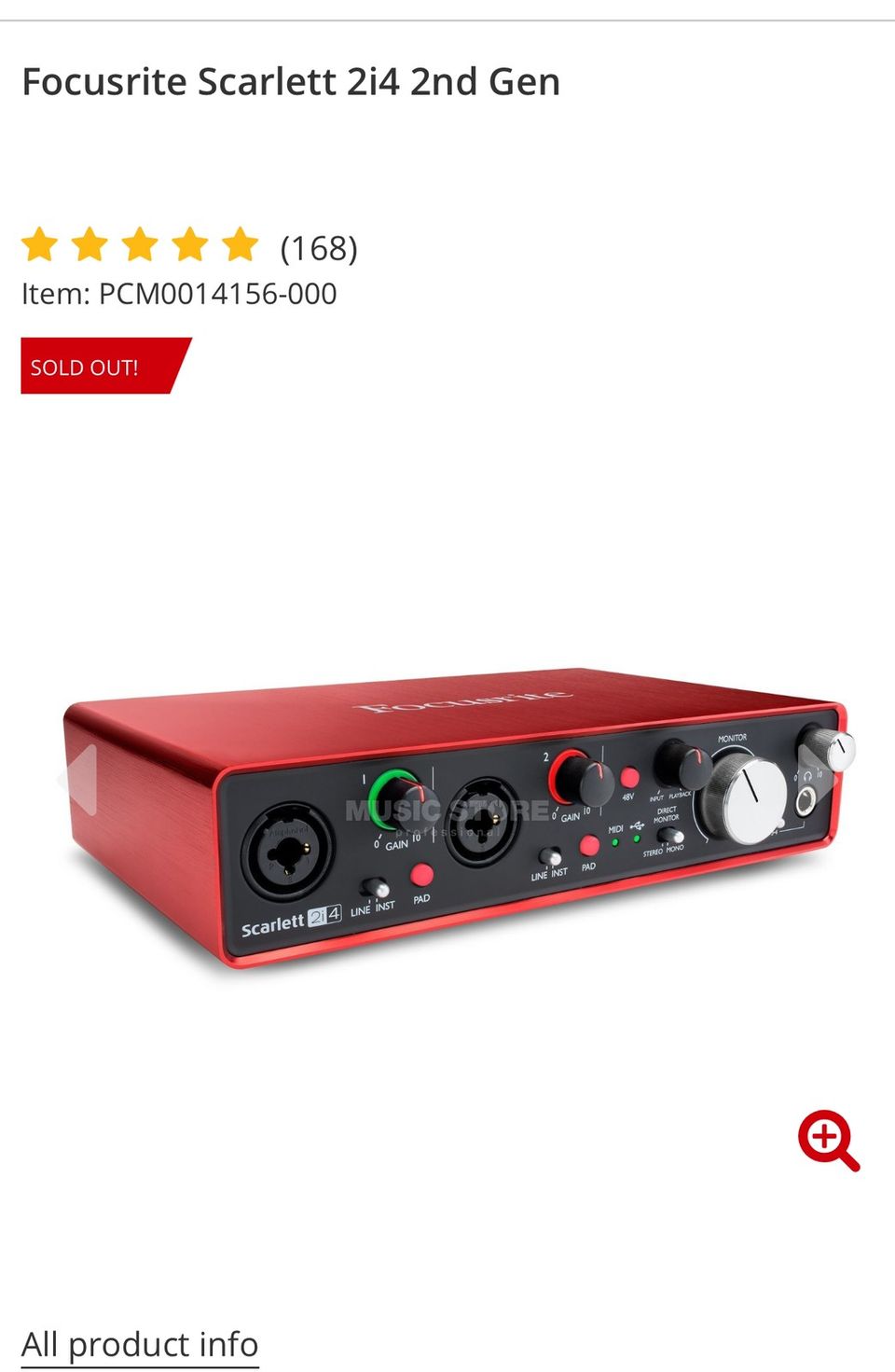 FocusRite Scarlett 2i4 vahvistin