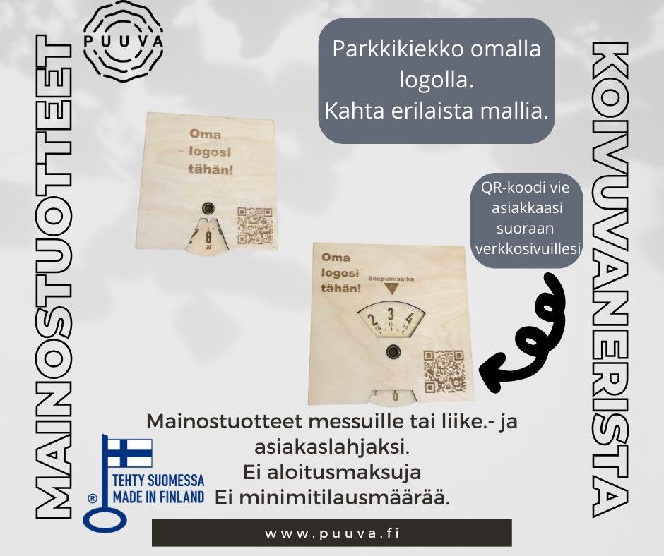 Mainostuotteet messuille tai liike.- ja asiakaslahjaksi