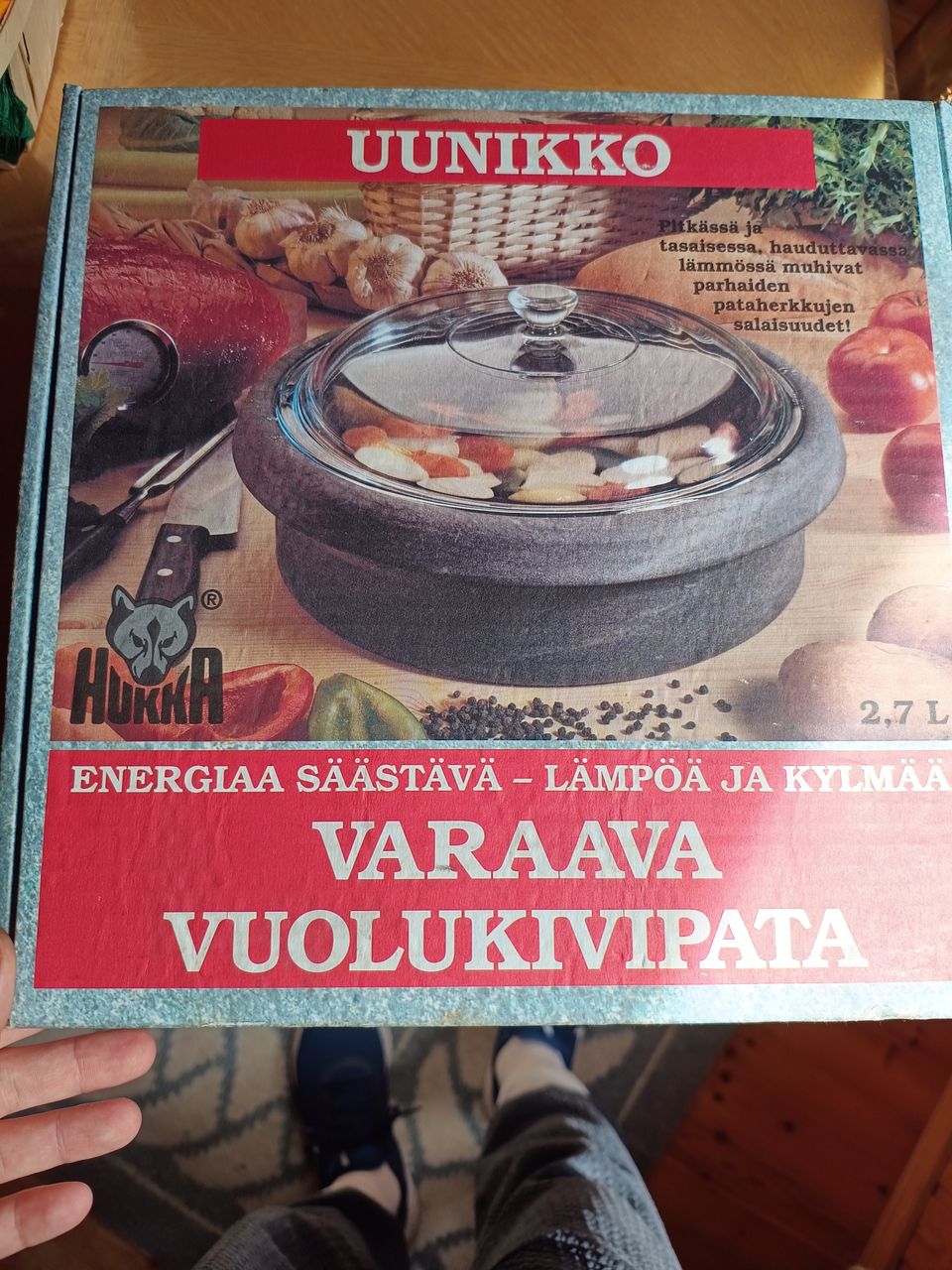 Hukka, varaava vuolukivipata