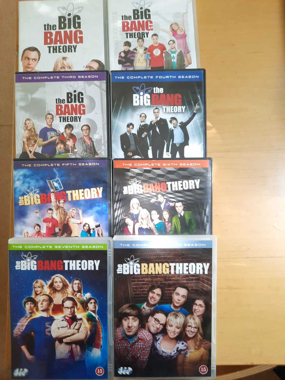 The Big Bang Theory kaudet 1-8, dvd