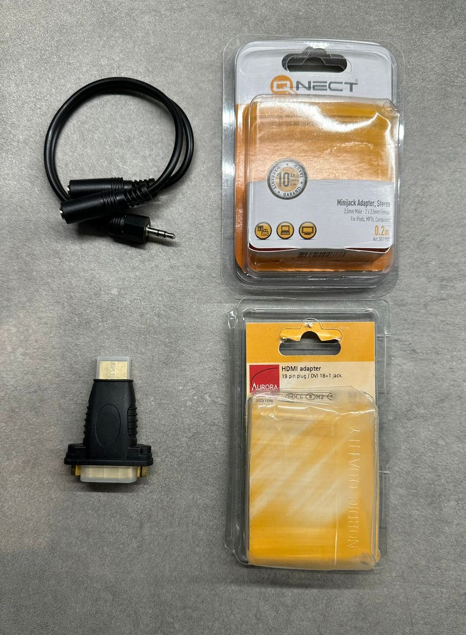 HDMI adapteri / minijack adapteri